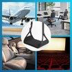 Foot Hammock for Plane Travel with Detachable Hardboard Portable Footrest for Air Travel Essentials Long Flight