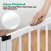Dog Fence Pet Gate Puppy Safety Guard Indoor Wooden Playpen Foldable Cat Barrier Protection Net Stair Partition White 3Panels