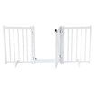 Dog Fence Pet Gate Puppy Safety Guard Indoor Wooden Playpen Foldable Cat Barrier Protection Net Stair Partition White 3Panels