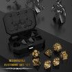 Rechargable Dice Set, Light Up Dice, 7PCS Glowing LED Dice Electronic Dices, D&D Polyhedral Dice Set for RPG Role Playing Table Game