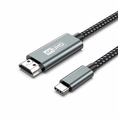 USB C to HDMI Cable 6Ft,4K High-Speed USB 3.1 Type-C to HDMI Cord (Thunderbolt 3/4)