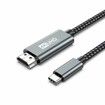USB C to HDMI Cable 6Ft,4K High-Speed USB 3.1 Type-C to HDMI Cord (Thunderbolt 3/4)