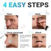 Magnetic Nose Strips, 60 Pcs Easier Breath Nasal Strips Anti Snoring, Nose Strips Better Sleep AntiSnore Sleep Aid for Sleep Travel Sports