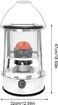 Kerosene Space Heater Indoor Outdoor Kerosene Stove Camping Heater , Non Electric Space Heater for Fishing, Garden, Balcony
