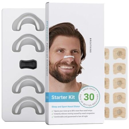 Magnetic Nose Strips,60 Pcs Easier Breath Nasal Strips Anti Snoring,Nose Strips Better Sleep AntiSnore Sleep Aid for Sleep Travel Sports,White