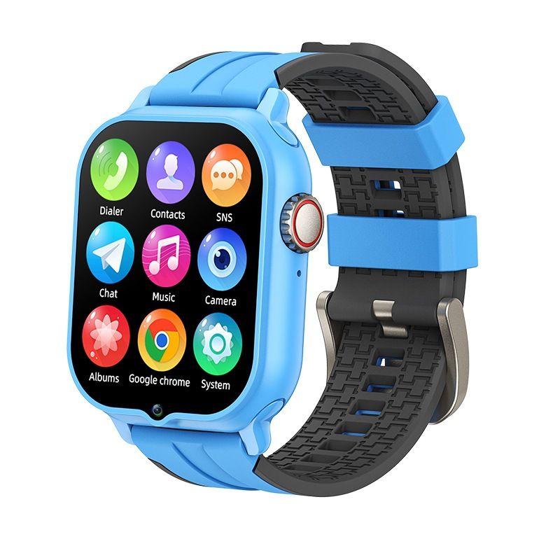 Smart Cell Phone Watch for Boys Girls with Call SOS Games Alarm Camera Music Calculator School Mode Children Touch Screen Watches for Kids (Blue)