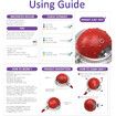 Interactive Cat Toys Ball for Indoor Cats Fast Rolling on Carpet, Chirping & Motion Activate Cat Toys (Red)
