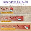 Interactive Cat Toys Ball for Indoor Cats Fast Rolling on Carpet, Chirping & Motion Activate Cat Toys (Red)
