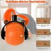 Smart Interactive Cat Toy Ball, Automatic Moving Ball for Cat Dog Toy Ball, Self Rolling Smart Cat Toy Ball Interactive Cat Toys with Tail (Orange)