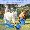 Smart Interactive Cat Toy Ball, Automatic Moving Ball for Cat Dog Toy Ball, Self Rolling Smart Cat Toy Ball Interactive Cat Toys with Tail (Blue)
