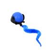 Smart Interactive Cat Toy Ball, Automatic Moving Ball for Cat Dog Toy Ball, Self Rolling Smart Cat Toy Ball Interactive Cat Toys with Tail (Blue)