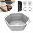 Ice Shower Rapid Cooling Portable Ice Bath Barrel Silicone Foldable Ice Bath Chiller For Athletes Relax Bathroom Accessories Color White