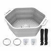 Ice Shower Rapid Cooling Portable Ice Bath Barrel Silicone Foldable Ice Bath Chiller For Athletes Relax Bathroom Accessories Color White