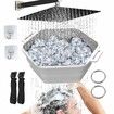 Ice Shower Rapid Cooling Portable Ice Bath Barrel Silicone Foldable Ice Bath Chiller For Athletes Relax Bathroom Accessories Color White