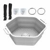 Ice Shower Rapid Cooling Portable Ice Bath Barrel Silicone Foldable Ice Bath Chiller For Athletes Relax Bathroom Accessories Color White