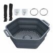 Ice Shower Rapid Cooling Portable Ice Bath Barrel Silicone Foldable Ice Bath Chiller For Athletes Relax Bathroom Accessories Color Deep Blue