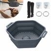 Ice Shower Rapid Cooling Portable Ice Bath Barrel Silicone Foldable Ice Bath Chiller For Athletes Relax Bathroom Accessories Color Deep Blue