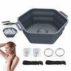 Ice Shower Rapid Cooling Portable Ice Bath Barrel Silicone Foldable Ice Bath Chiller For Athletes Relax Bathroom Accessories Color Deep Blue