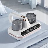 Bed Vacuum Cleaner, 5-in-1 Cordless Mattress Vacuum Cleaner, Powered by UV-C Light & Ultrasonic Technology, Low Noise,Suitable for Dust, Pet Hair (White)