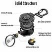 2Pack Retractable Keychain,Heavy Duty Carabiner Badge Holder,Tactical ID Badge Reel with 31.5In/80cm Steel Retractable Cord