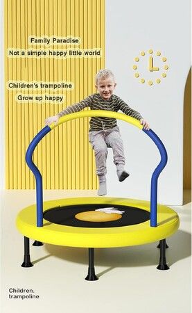 Folding Mini Trampoline, Kids Trampoline, Indoor/Garden Exercise Trampoline 48 Inch Blue