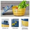 Electric Salad Spinner Dryer Fruit Vegetable Cleaner Bowl Colander Greens Herbs Berries Kitchen Gadget 4L(Blue)