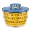 Electric Salad Spinner Dryer Fruit Vegetable Cleaner Bowl Colander Greens Herbs Berries Kitchen Gadget 4L(Blue)
