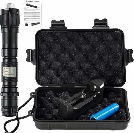 3000 Lumen Round Aluminum LED Laser Pointer with Various Lighting Patterns, High Performance