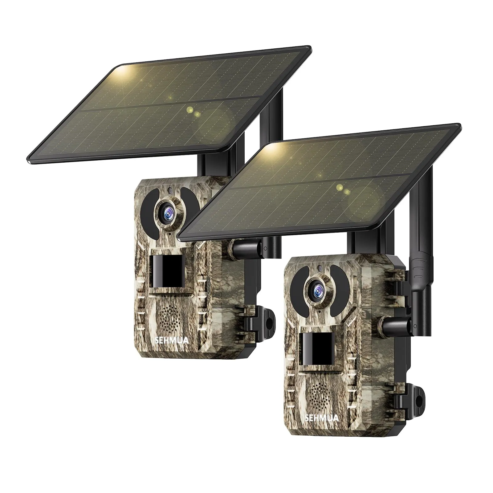 4G LTE Trail Camera – Solar Live Streaming, Motion Activated, Night Vision, 2 Pack