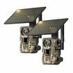 4G LTE Cellular Trail Cameras with Live Streaming,Solar Game Cameras,Remote Phone Access,Motion Activated,0.2s Trigger Time,Low Light Night Vision,2Pack