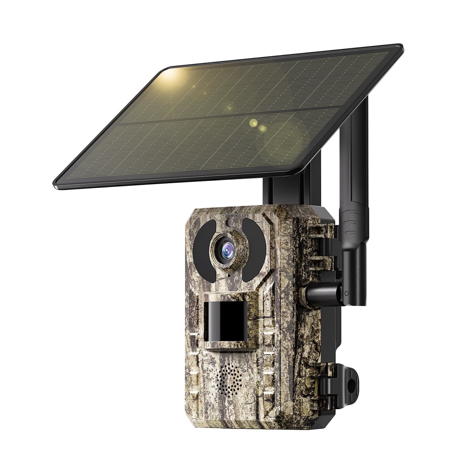4G LTE Trail Camera – 2K HD Live Streaming, Solar Panel, IP66, Wildlife Monitoring