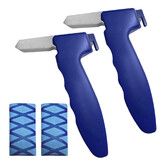 2 Pcs Car Door Handle for Elderly Car Handle Assist Portable Vehicle Support Handle for Easy Sit to Stand Assistance Car Door Latch Handle, Blue
