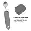 Adaptive Utensil Set, 4Pcs Non Shaking Adaptive Tableware Weighted Non Slip Rubber Handle Adaptive Eating Utensils for Hand Tremors Elderly