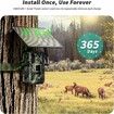 Cellular Trail Cameras,4G LTE Trail Camera with 2K Live View 0.2s Motion Activated Game Camera with Night Vision IP66 Waterproof Solar Trail Camera,2Pack