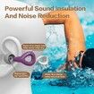 Ear Plugs for Sleeping Noise Cancelling Reduction Ear Plugs, Reusable Soft Silicone Ear Plugs for Hearing Protection (Purple)