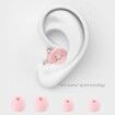 Noise Cancelling Earplugs for Sleep, Reusable Noise Cancelling Hearing Protection Earplugs with Portable Case for Sleep, Travel (Pink)