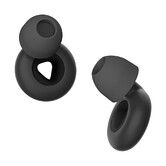 Ear Plugs for Sleeping Noise Cancelling, Reusable Hearing Protection in Flexible Silicone, Noise Cancelling Earplugs for Sleep (Black)