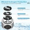 400ml High Concentration Hydrogen Tritan Water Sports Bottle Led Display 13000 Ppb Oxygen Separation Convenient Handle