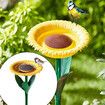 Sunflower Bird Feeder Outdoor Flower Shape Bird Feeding Tray,Garden Decor Stake,Ideal Gift Surprise for Nature Lover,Wild Bird Watcher