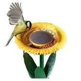 Sunflower Bird Feeder Outdoor Flower Shape Bird Feeding Tray,Garden Decor Stake,Ideal Gift Surprise for Nature Lover,Wild Bird Watcher