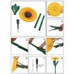 Sunflower Bird Feeder Outdoor Flower Shape Bird Feeding Tray,Garden Decor Stake,Ideal Gift Surprise for Nature Lover,Wild Bird Watcher