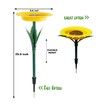 Sunflower Bird Feeder Outdoor Flower Shape Bird Feeding Tray,Garden Decor Stake,Ideal Gift Surprise for Nature Lover,Wild Bird Watcher