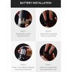 Black Electric ABS Portable Grinder Black Pepper & Salt Grinder Suitable for Sea Salt & Peppe
