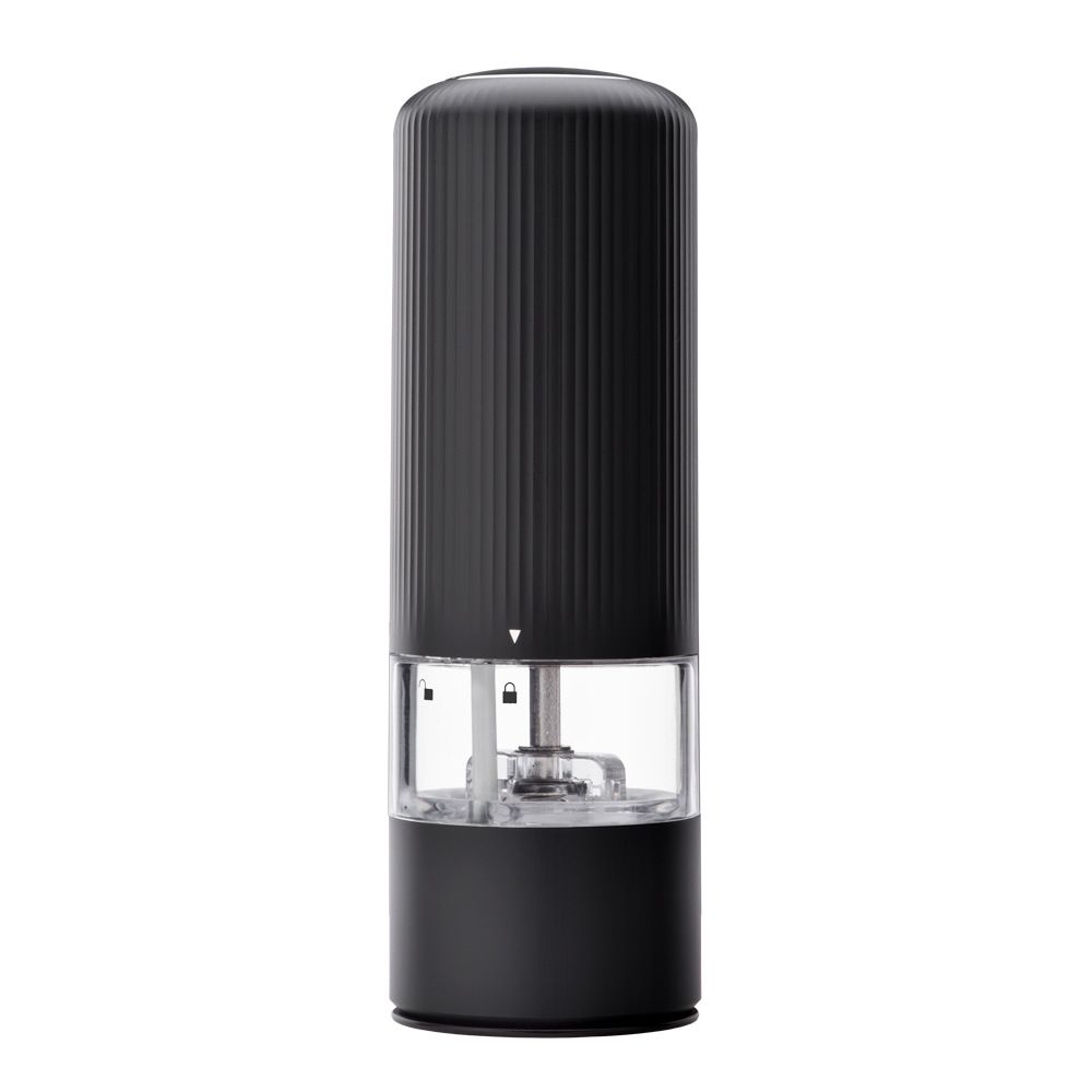 Black Electric ABS Portable Grinder Black Pepper & Salt Grinder Suitable for Sea Salt & Peppe