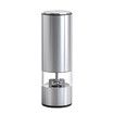 Silver Electric Stainless Steel Grinder Portable Black Pepper & Salt Grinder Suitable for Table Salt & Sea Salt