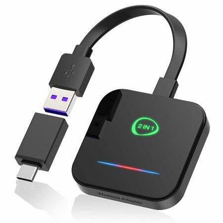 Wireless Carplay Adapter Car Audio iPhone Convert Wired to Wireless Carplay Adapter Plug Play Compatible iPhone 11 iOS 13 and Above No Video Function