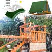 Swing Set Replacement Tarp Playground Roof Canopy Outdoor Replacement Sunshade Cover Backyard Playset Canopy Color Stripe