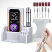 Portable Electric Nail Drill File 45000RPM Cordless Professional Manicure Polishing for Acrylic Gel Nails E File Machine with Bits Base