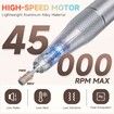 Portable Electric Nail Drill File 45000RPM Cordless Professional Manicure Polishing for Acrylic Gel Nails E File Machine with Bits Base