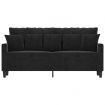2-Seater Sofa Black 140 cm Velvet